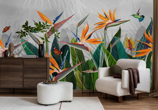 Strelitzia Paradise Mural