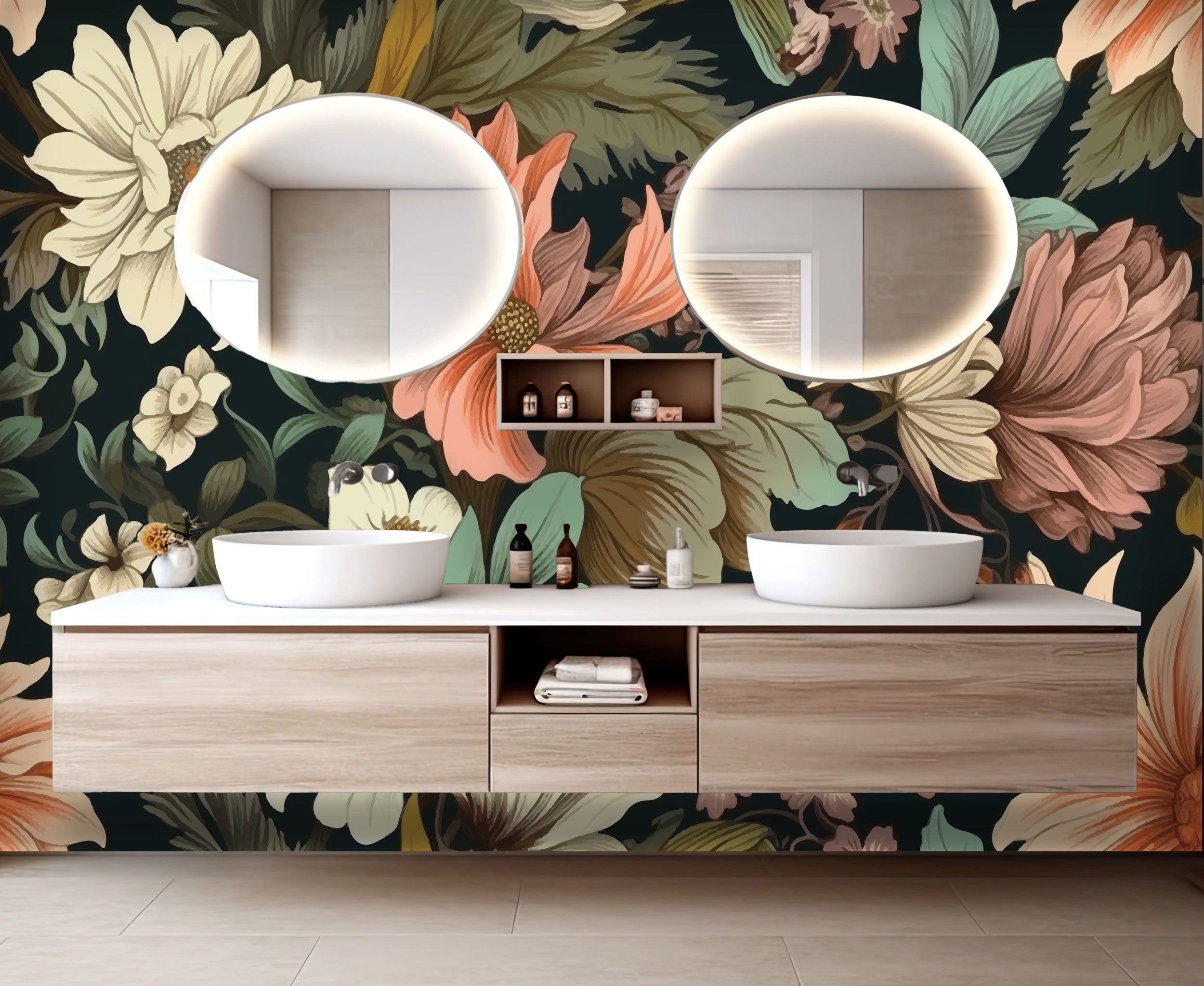 Vintage Blooms Mural – Wallpaper Warehouse SA