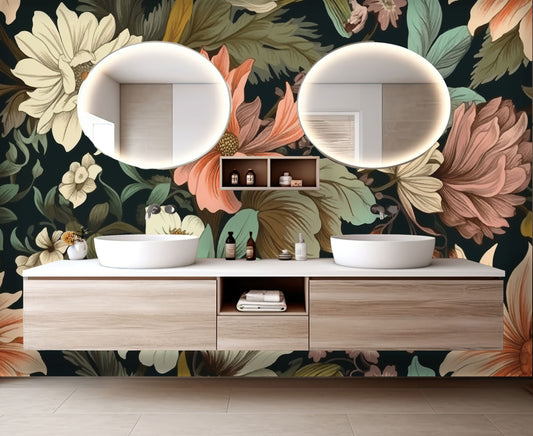 Vintage Blooms Mural