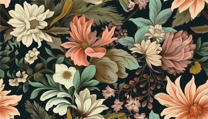 Vintage Blooms Mural